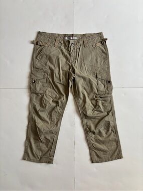 BKE Women's Straight-Leg Cargo Pants - Khaki Olive